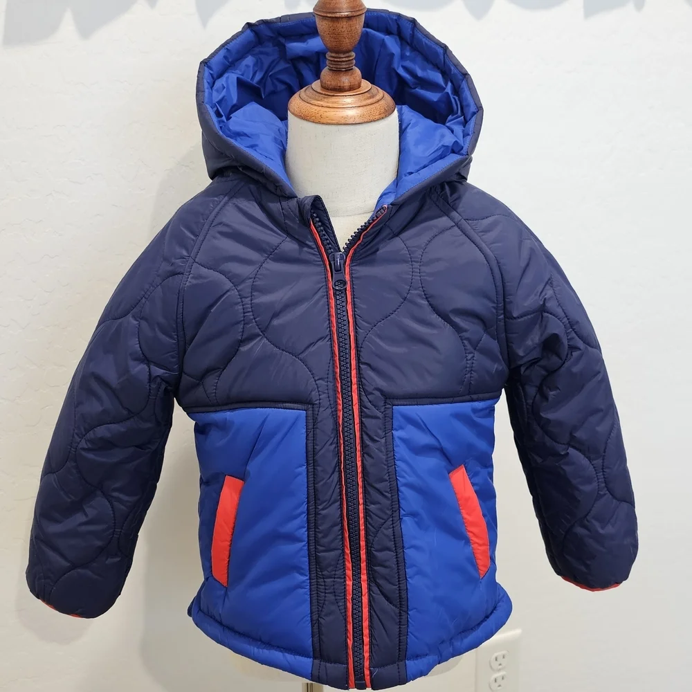 NWT ADVENTUREWEAR 360 Blue Quilted Jacket - Boys Size 4